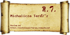 Michalicza Teréz névjegykártya